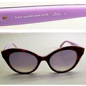 Kate Spade Sunglasses Purple/ Dark Brown Tortoise Shell Prescription